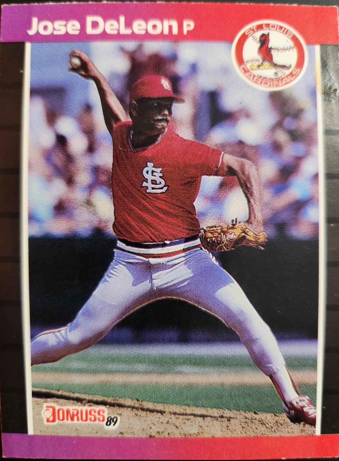 Jose DeLeon #437 Baseball Cards 1989 Donruss