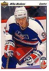 Mike Modano #32 Hockey Cards 1991 Upper Deck French