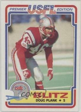 Doug Plank #24 Football Cards 1984 Topps USFL