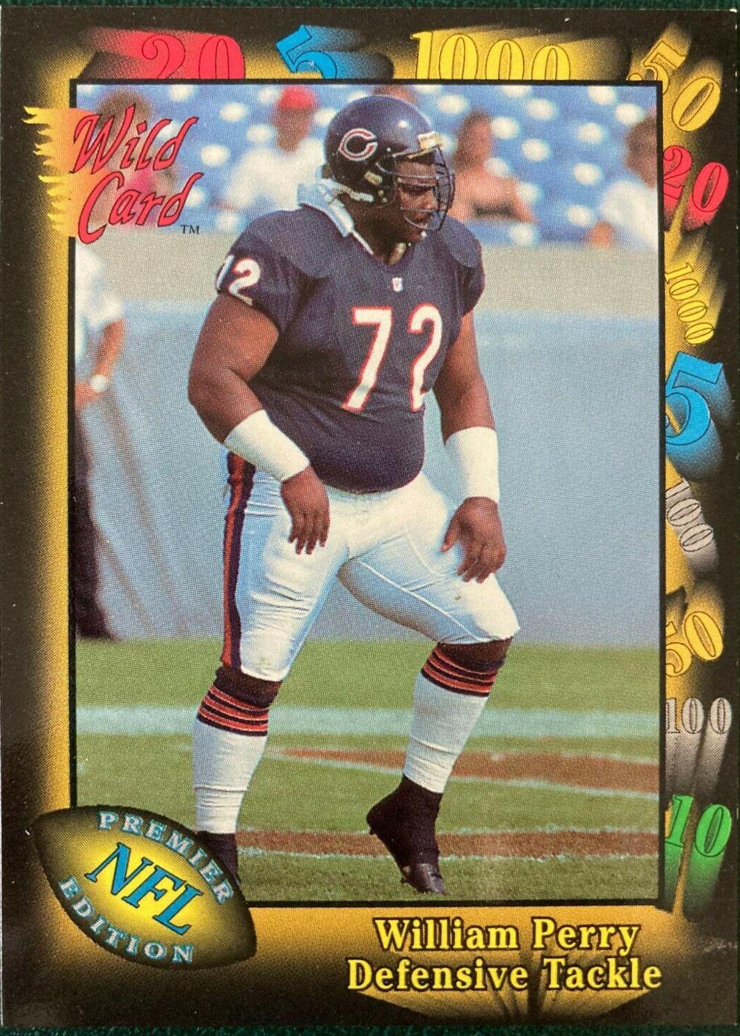 William Perry #103 Football Cards 1991 Wild Card