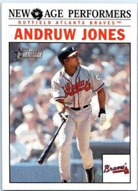 Andruw Jones #NA-7 Baseball Cards 2002 Topps Heritage New Age Performers