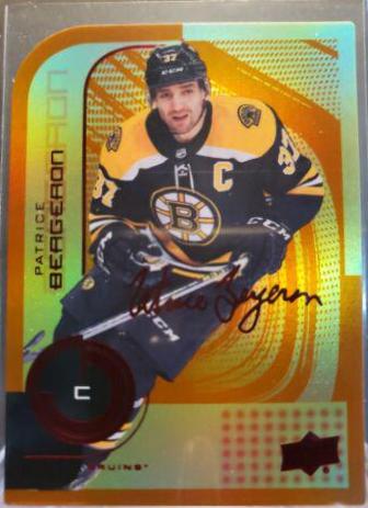 Patrice Bergeron #87 2022-23 Upper Deck MVP Hockey Colors and Contours