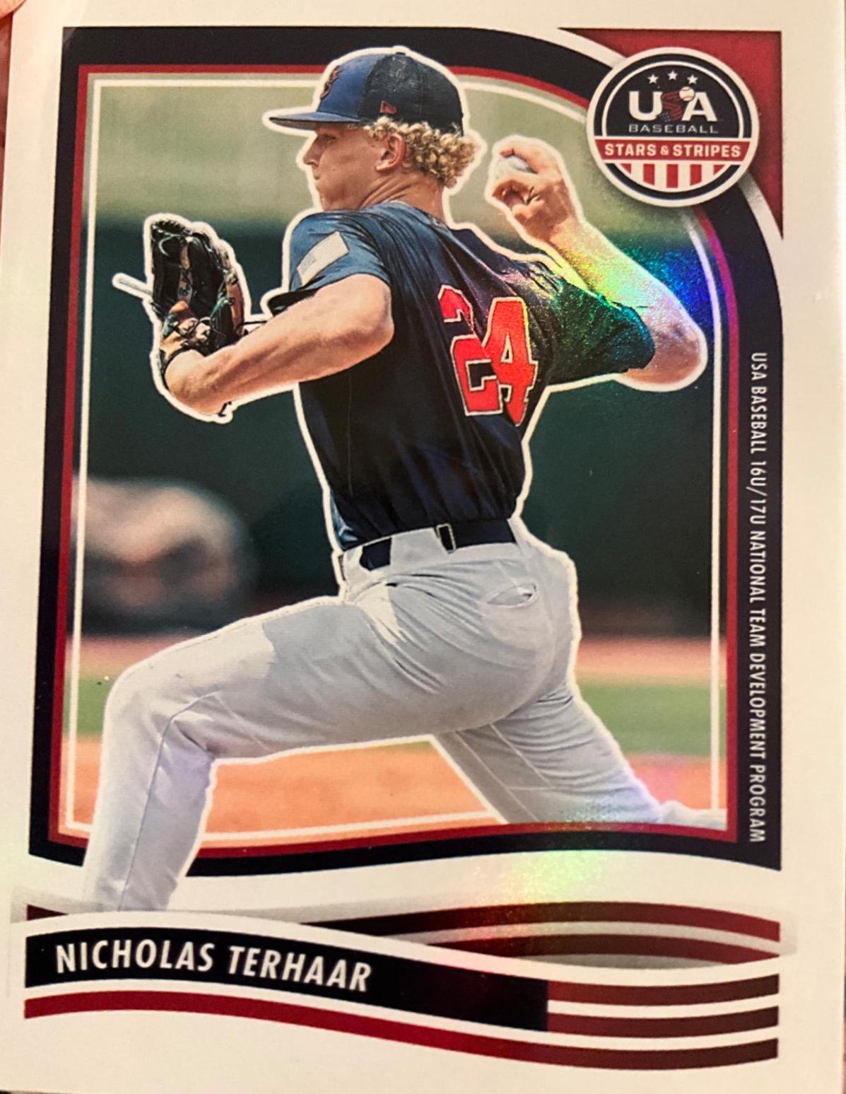 Nicholas Terhaar #132 2024 Panini Stars & Stripes Baseball