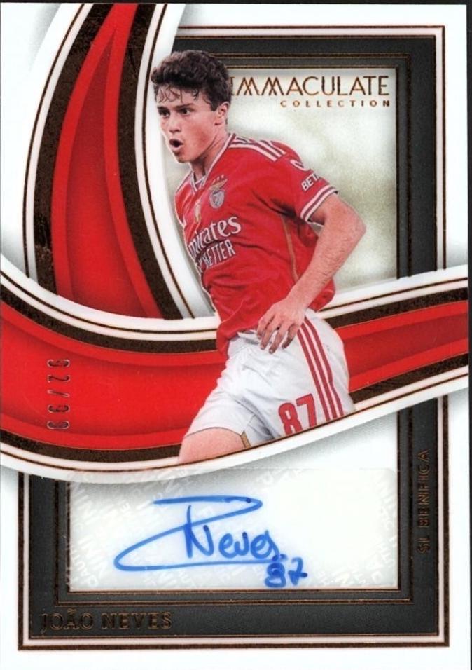 Joao Neves #26 Soccer Cards 2023 Panini Immaculate Shadowbox Signature