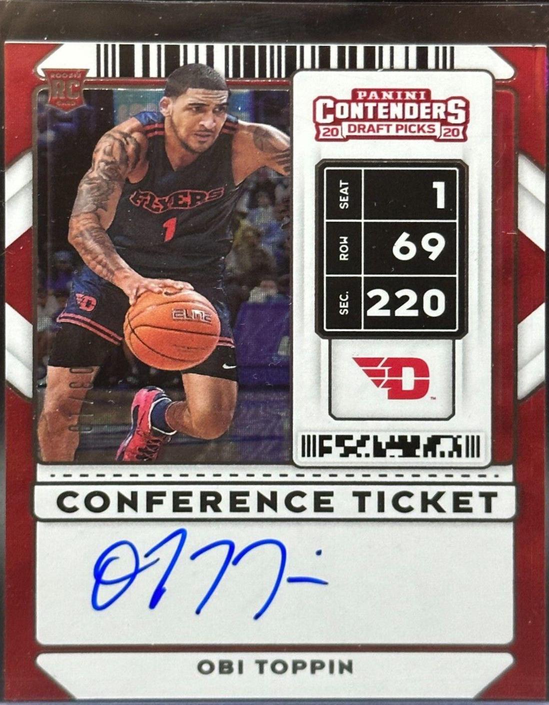 Obi Toppin #52B 2020 Panini Contenders Draft Picks Basketball