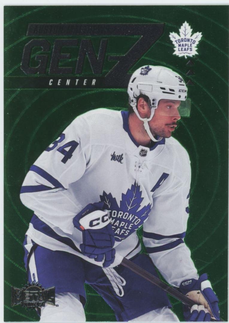 Auston Matthews #GZ-10 Hockey Cards 2024 SkyBox Metal Universe Gen Z