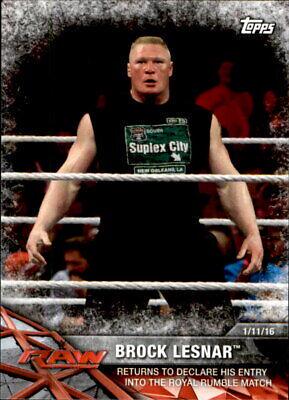 Brock Lesnar #7 Wrestling Cards 2017 Topps WWE Road To Wrestlemania