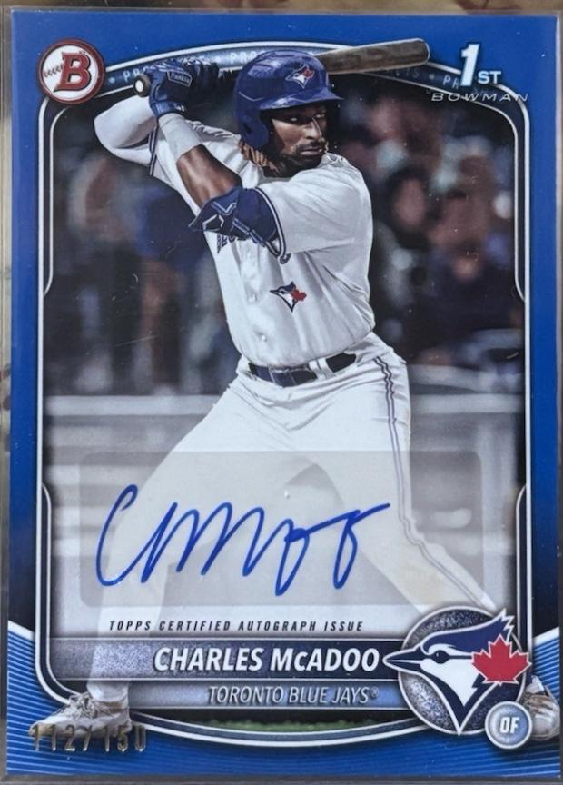 Charles McAdoo #BPA-CM Baseball Cards 2025 Bowman Paper Prospects Autograph