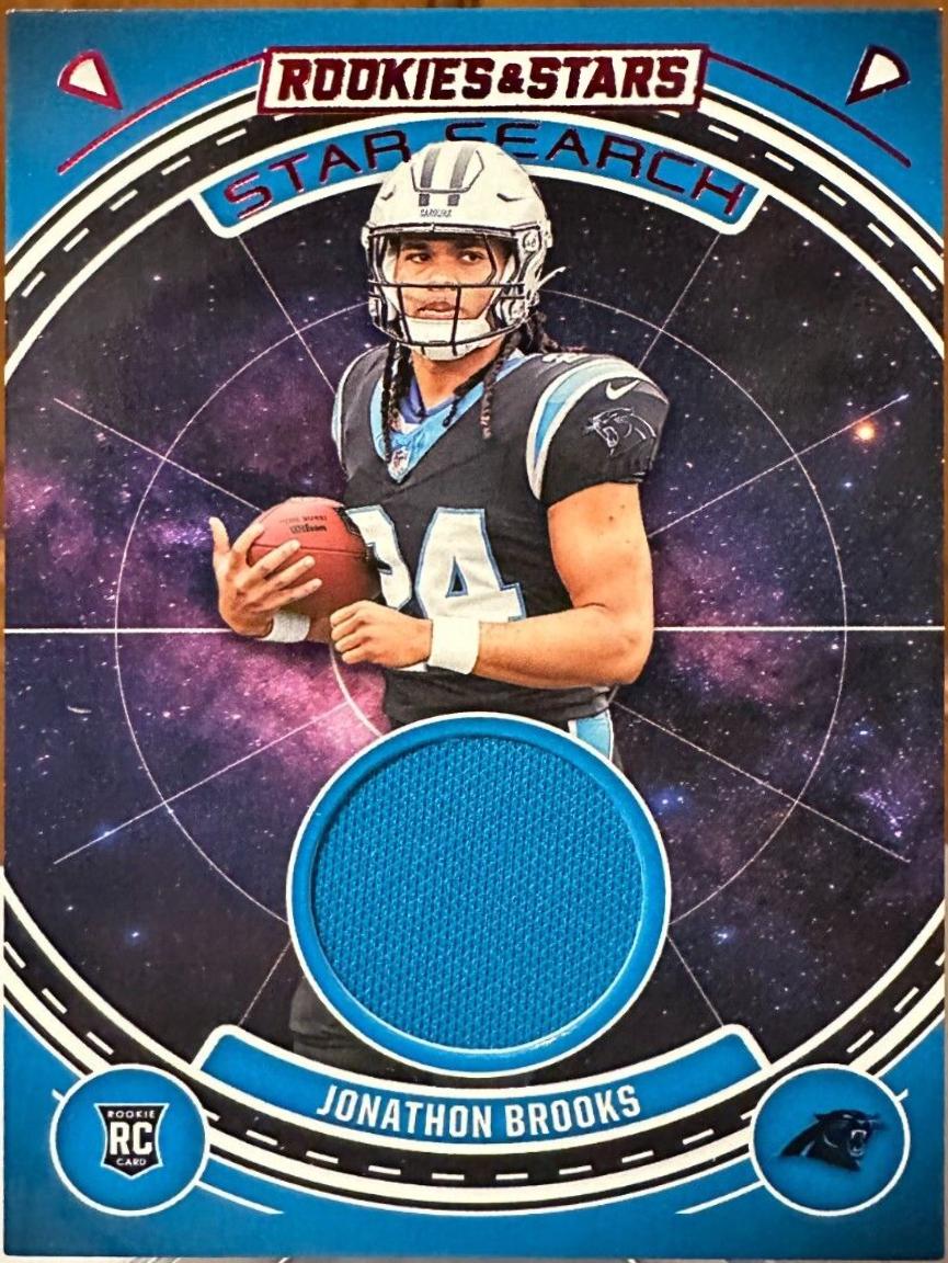 Jonathon Brooks #SS-JBS Football Cards 2024 Panini Rookies & Stars Star Search