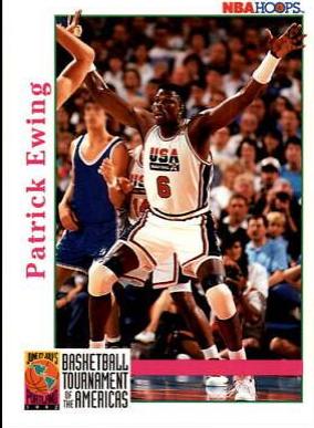 Patrick Ewing USA #339 Basketball Cards 1992 Hoops