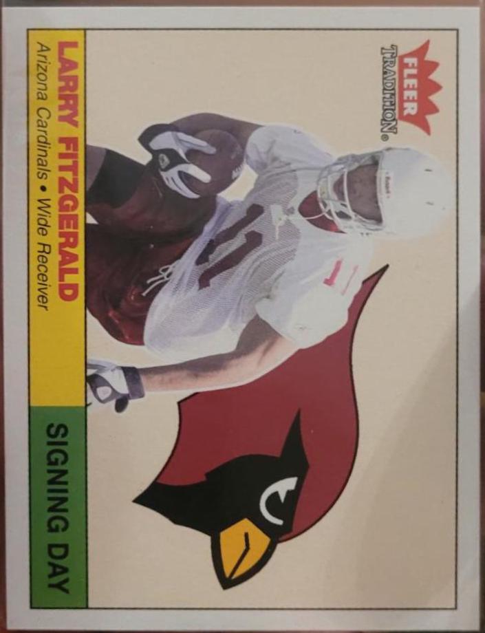 Larry Fitzgerald #2 Football Cards 2004 Fleer Tradition Signing Day
