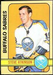 Steve Atkinson #47 1972-73 Topps Hockey