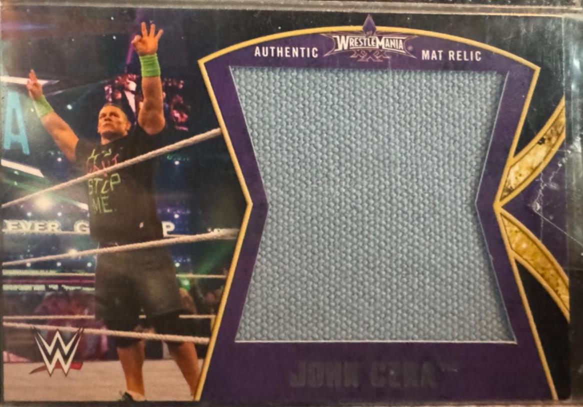 John Cena #CMP009579 Wrestling Cards 2014 Topps WWE Road to Wrestlemania XXX Mat Relics