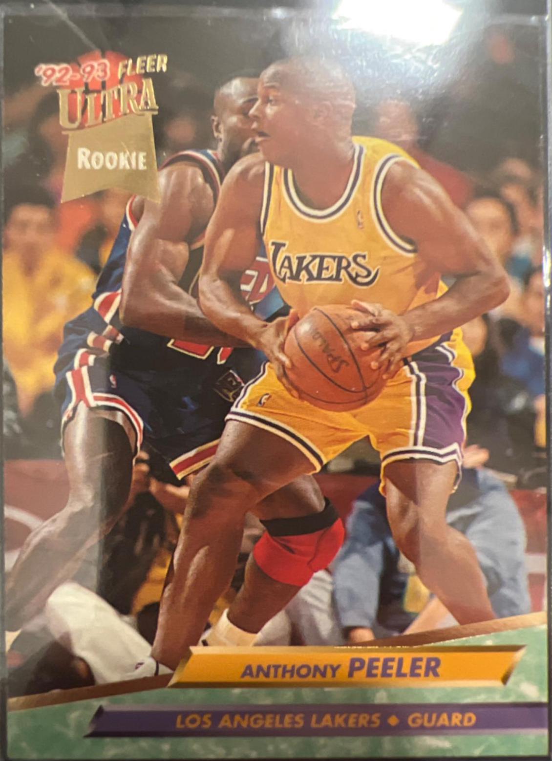 Anthony Peeler #289 Basketball Cards 1992 Ultra