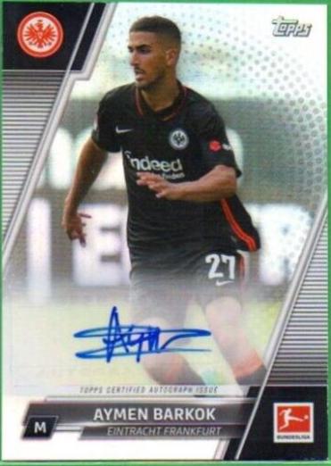 Aymen Barkok #BCA-AB Soccer Cards 2021 Topps Bundesliga Autographs