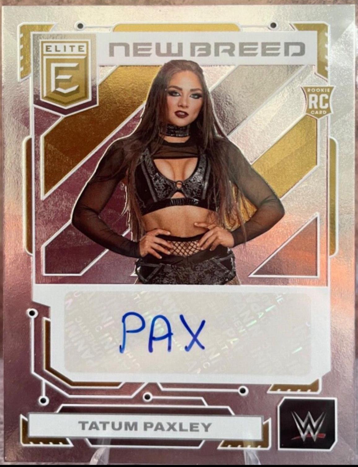 Tatum Paxley #7 Wrestling Cards 2023 Donruss Elite WWE New Breed Autograph