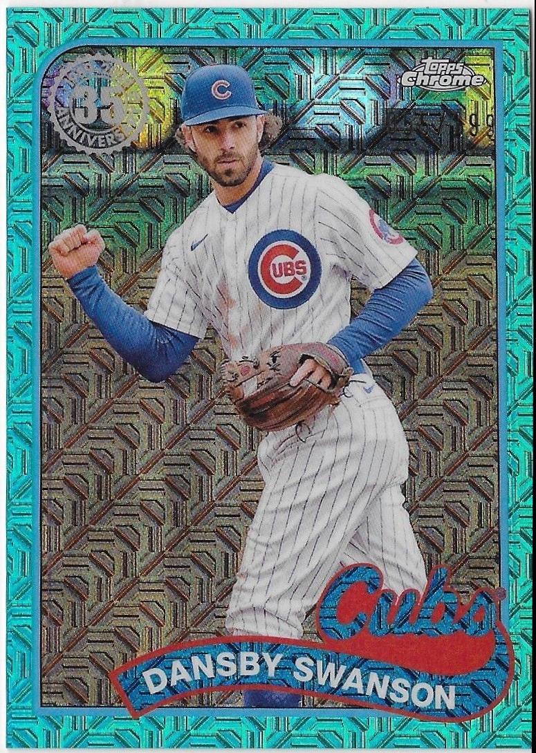 Dansby Swanson [Aqua] #2T89C-80