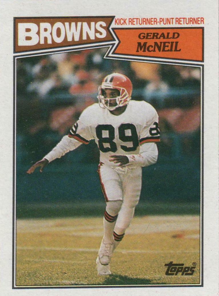 Gerald McNeil #94 Football Cards 1987 Topps