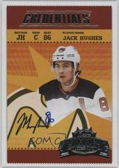 Jack Hughes #RTA-JH Hockey Cards 2024 Upper Deck Credentials Retro Ticket Access Autograph Prices