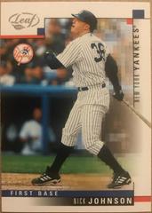 Nick Johnson #74 Baseball Cards 2003 Leaf Prices