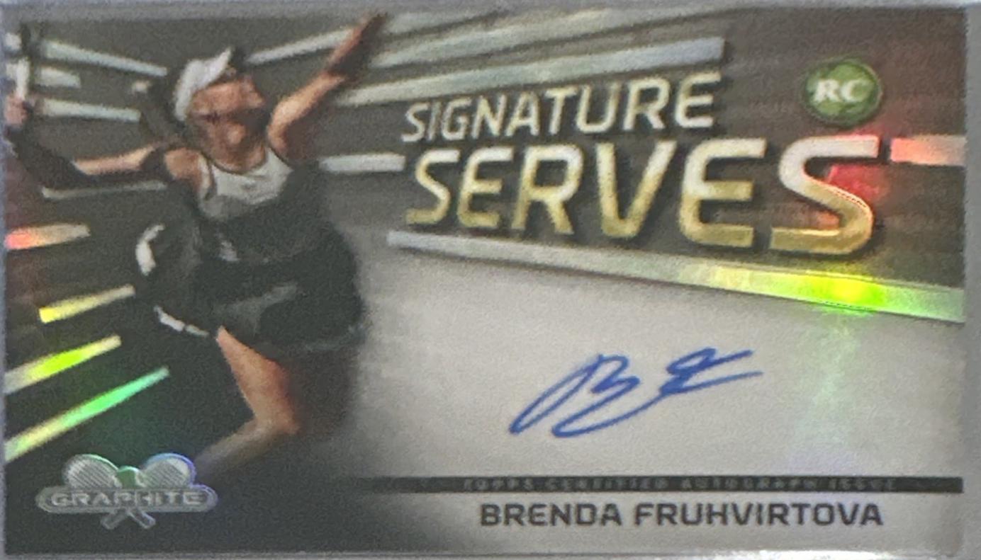 Brenda Fruhvirtova #SS-BF Tennis Cards 2024 Topps Graphite Signature Serves