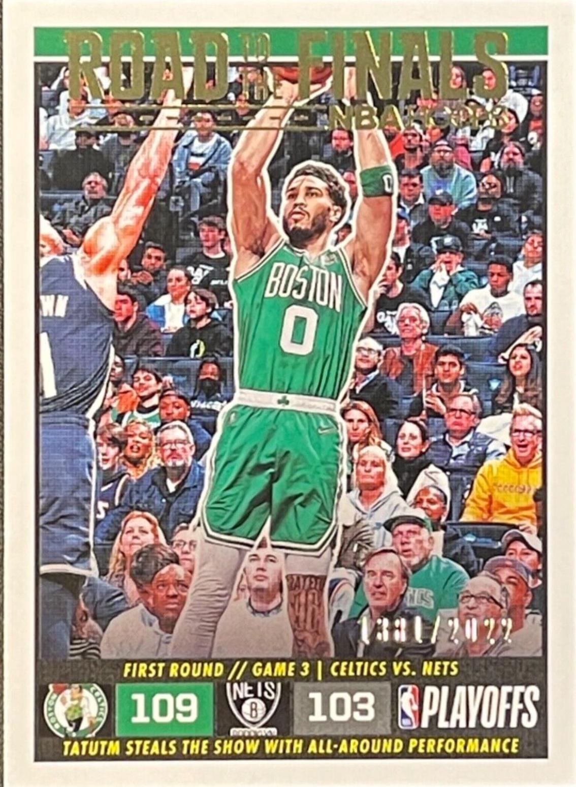 Jayson Tatum #26 Basketball Cards 2022 Panini Hoops Road to the Finals