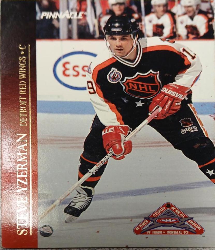 Steve Yzerman Hockey Cards 1993 Pinnacle