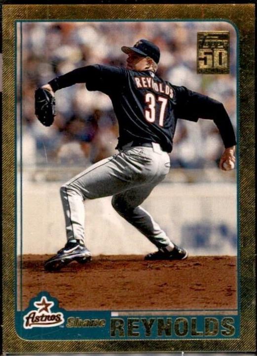 Shane Reynolds #40 Baseball Cards 2001 Topps Gold