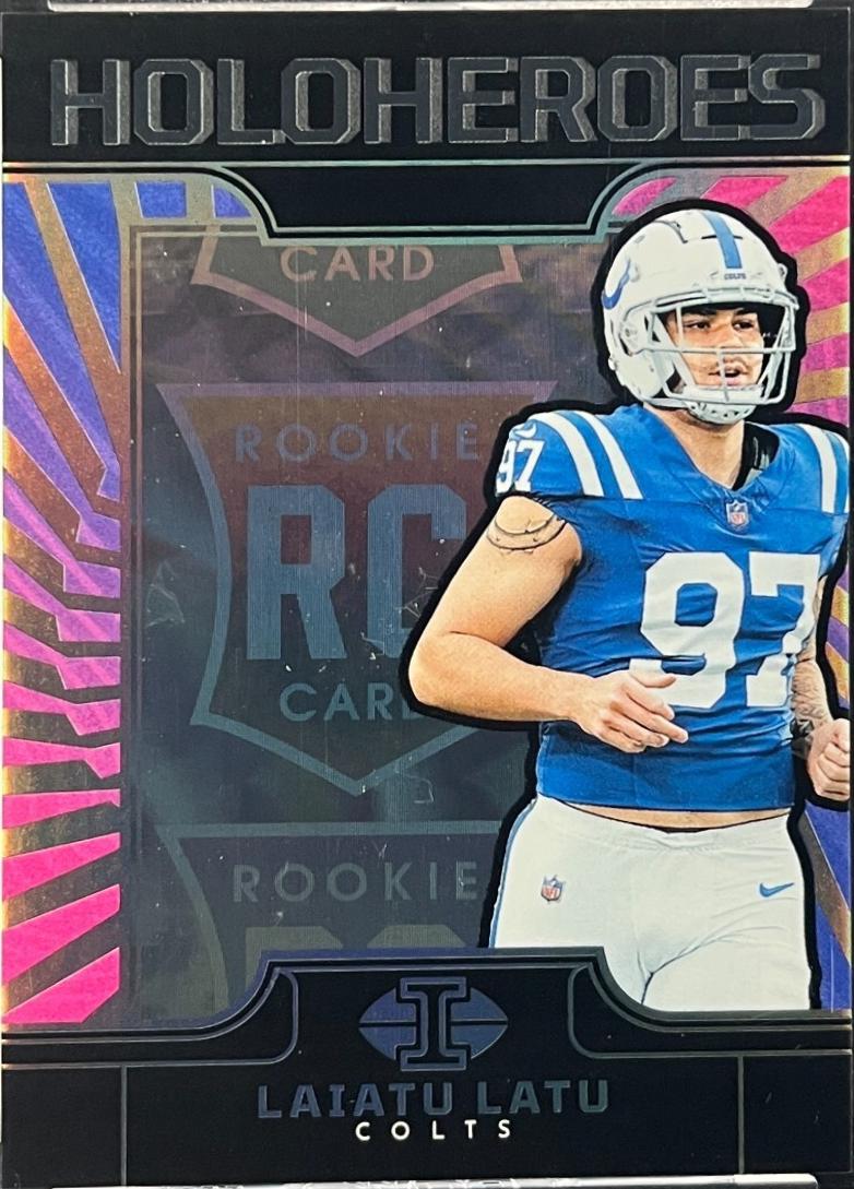 Laiatu Latu #25 2024 Panini Illusions Holoheroes Rookie Football