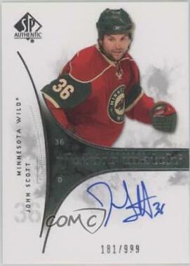 John Scott #225 2009 Sp Authentic Hockey