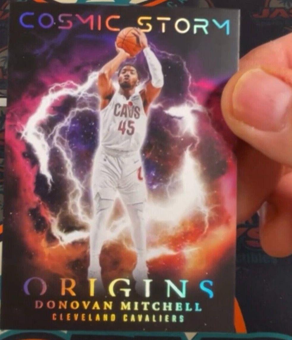 Donovan Mitchell #5 Basketball Cards 2023 Panini Origins Cosmic Storm