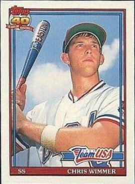 Chris Wimmer #130T Baseball Cards 1991 Topps Traded Tiffany
