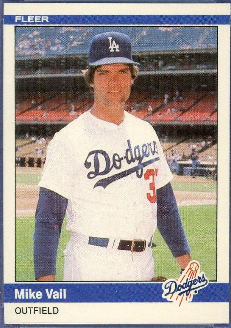 Mike Vail #U-122 Baseball Cards 1984 Fleer Update