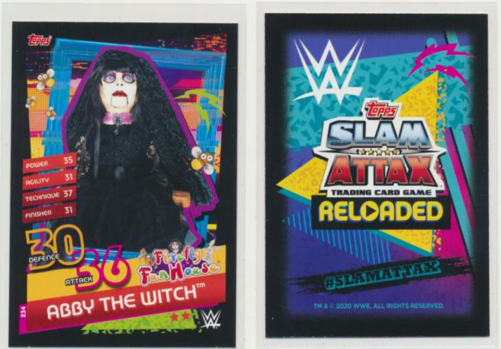 Abby the Witch #234 Wrestling Cards 2020 Topps Slam Attax Reloaded WWE