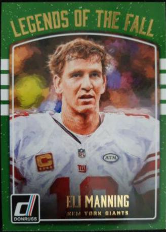 Eli Manning #3 Football Cards 2016 Panini Donruss Optic Legends of the Fall