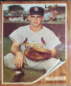 Tim McCarver #167 Baseball Cards 1962 Topps