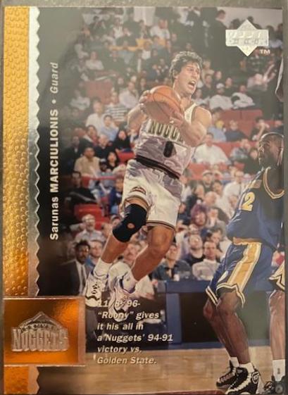 Sarunas Marciulionis Basketball Cards 1996 Upper Deck
