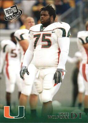 Vince Wilfork #36 Football Cards 2004 Press Pass