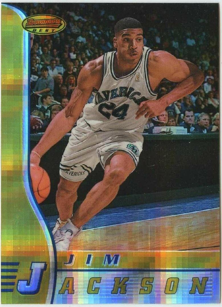 Jim Jackson Atomic Refractor #24 Basketball Cards 1996 Bowman's Best