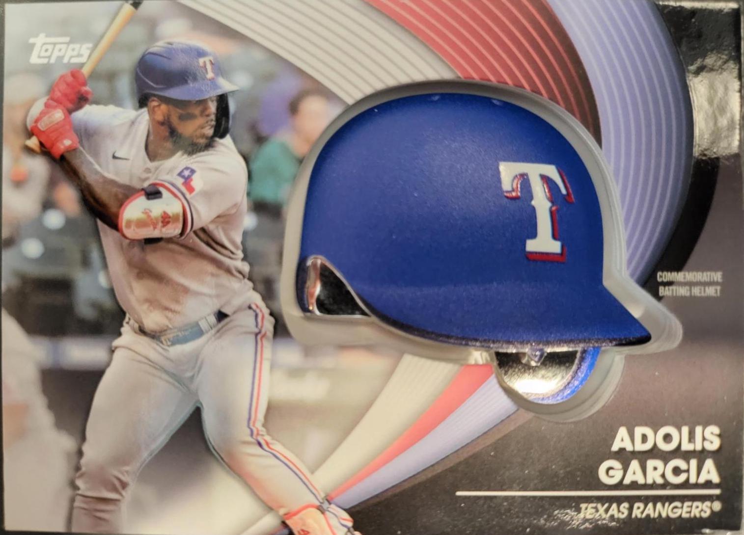 Adolis Garcia #BH-AG Baseball Cards 2022 Topps Batting Helmet Relic