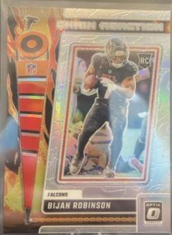Bijan Robinson #CR-BR Football Cards 2023 Panini Donruss Optic Chain Reaction