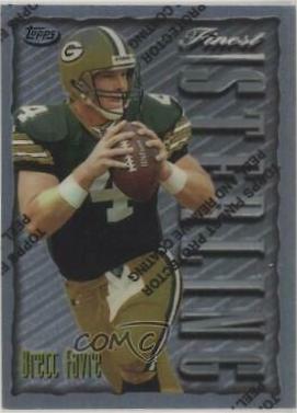 Brett Favre #4 Football Cards 1996 Topps Finest
