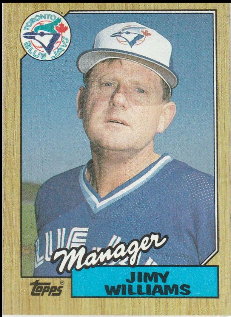 Jimy Williams #786 Baseball Cards 1987 Topps