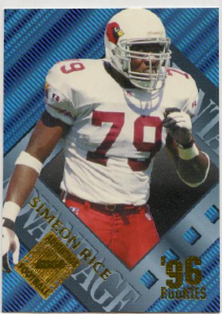 Simeon Rice #115 Football Cards 1996 Collector's Edge Advantage