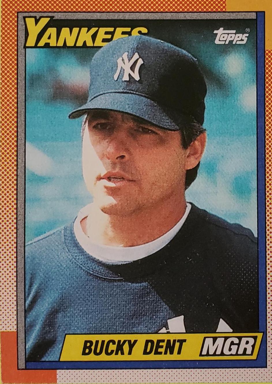Bucky Dent, Manager #519 Tiffany Baseball Cards 1990 Topps