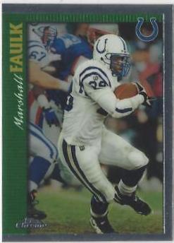Marshall Faulk #4 Football Cards 1997 Topps Chrome