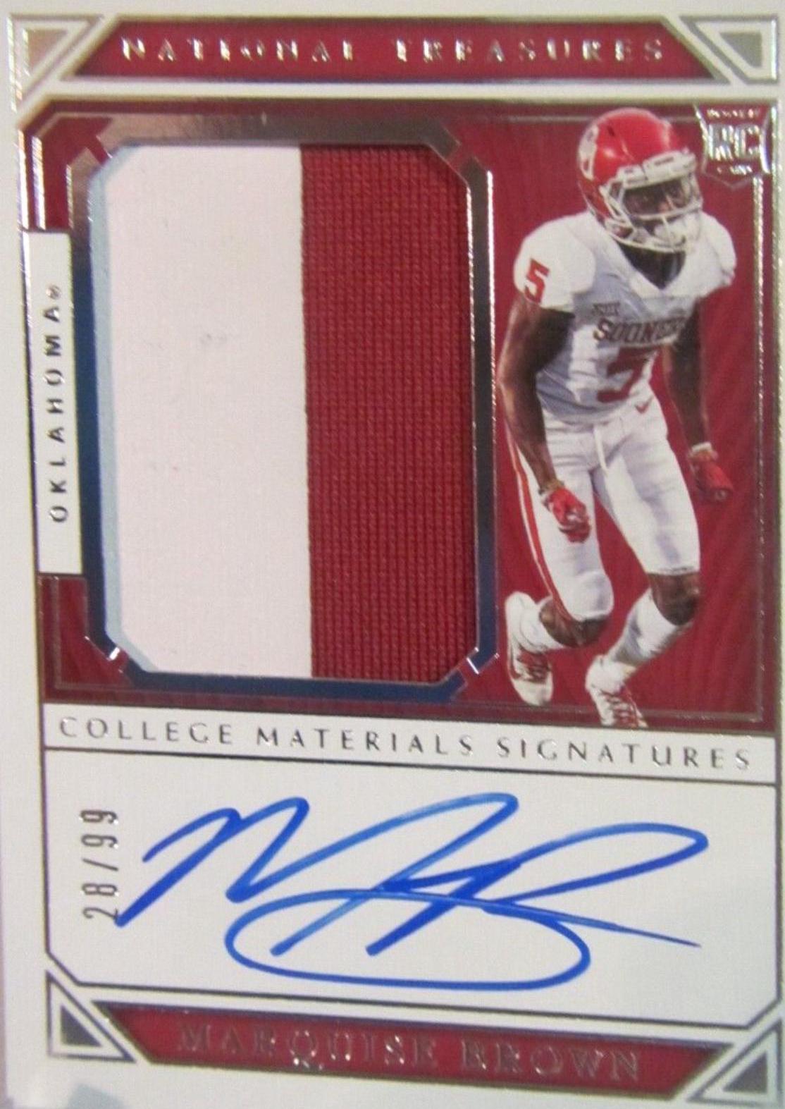 Marquise Brown [College Silhouettes Signatures] #102