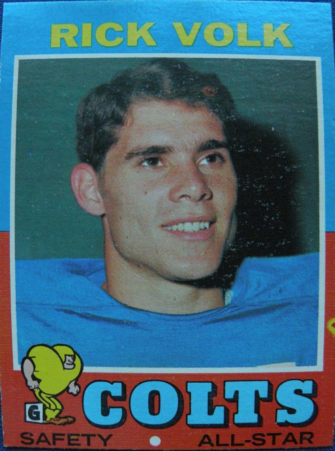 Rick Volk #32 Football Cards 1971 Topps