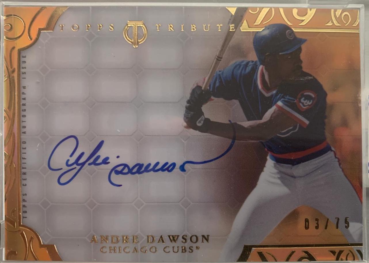 Andre Dawson #TA-AD Baseball Cards 2015 Topps Tribute Autographs