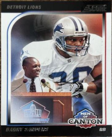 Barry Sanders #2 Football Cards 2024 Panini Score Men of Canton